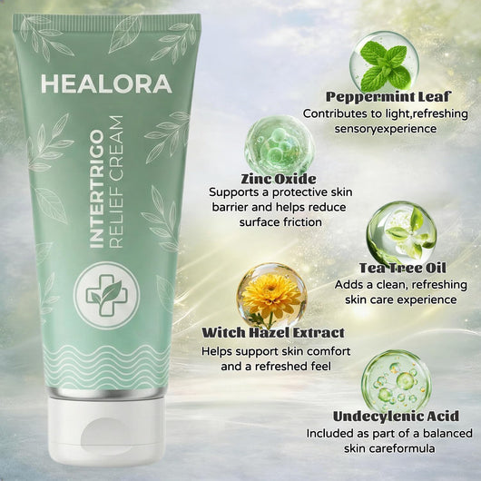 Healora Intertrigo Cream, Skin Fold Care & Chafing Support Cream
